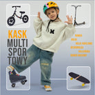 Apollo - Apollo kask rowerowy dla dzieci, kask dla dzieci i młodzieży, kask multi-sportowy - 90s Revival