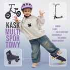 Apollo - Apollo kask rowerowy dla dzieci, kask dla dzieci i młodzieży, kask multi-sportowy - Flower Love