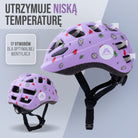 Apollo - Apollo kask rowerowy dla dzieci, kask dla dzieci i młodzieży, kask multi-sportowy - Flower Love