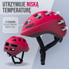 Apollo - Apollo kask rowerowy dla dzieci, kask dla dzieci i młodzieży, kask multi-sportowy - Red Fade
