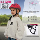 Apollo - Apollo kask rowerowy dla dzieci, kask dla dzieci i młodzieży, kask multi-sportowy - Red Fade