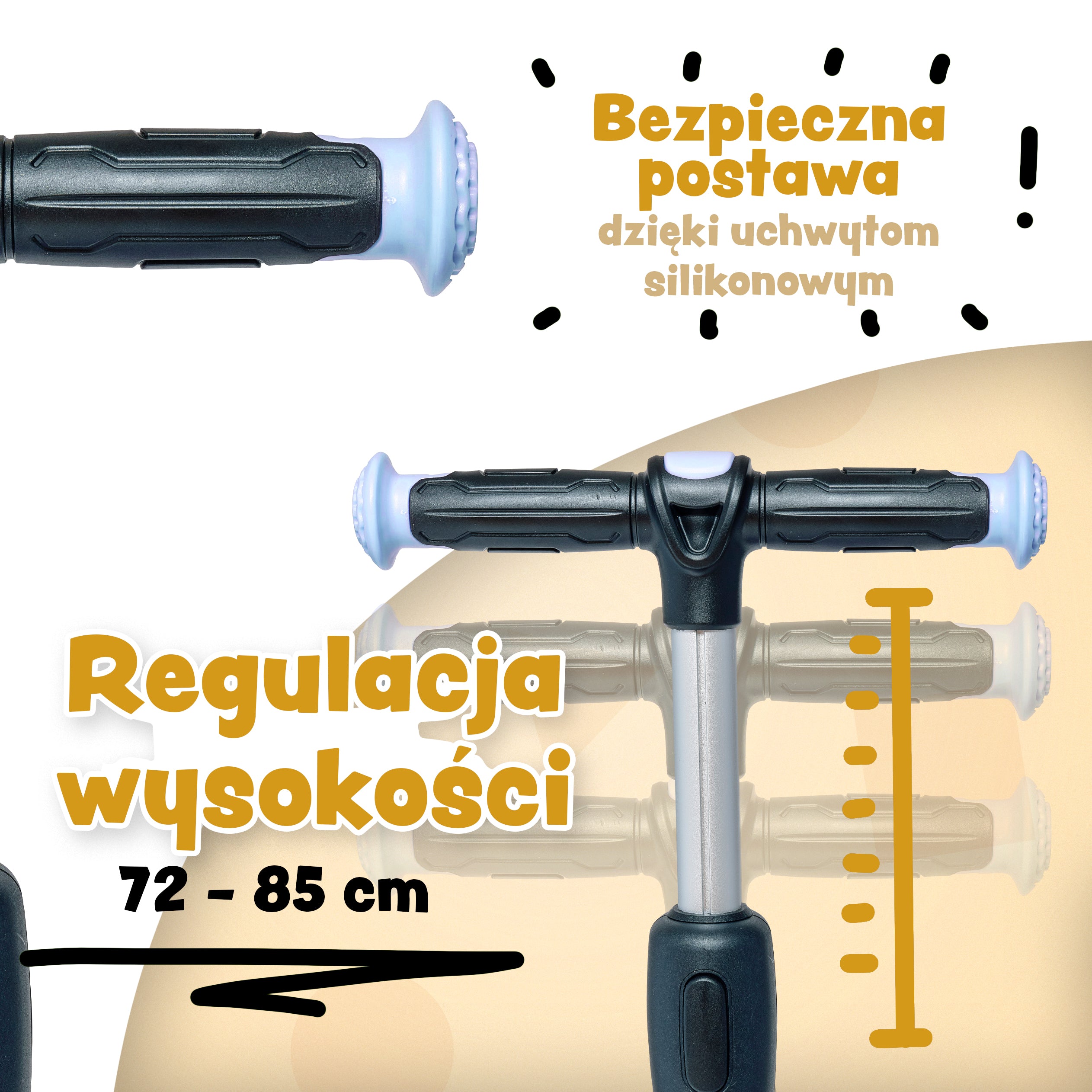 Apollo - Hulajnoga dla dzieci "KidsPro4" składana hulajnoga LED - Niebieski