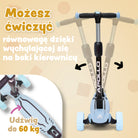 Apollo - Hulajnoga dla dzieci "KidsPro4" składana hulajnoga LED - Niebieski