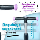 Apollo - Hulajnoga dla dzieci "KidsPro4" składana hulajnoga LED - Fioletowy