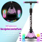 Apollo - Hulajnoga dla dzieci "KidsPro4" składana hulajnoga LED - Fioletowy
