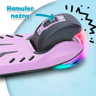 Apollo - Hulajnoga dla dzieci "KidsPro4" składana hulajnoga LED - Fioletowy