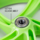 Apollo - 200 mm zestaw zapasowych kół do City Scooter - Phantom / Spectre - Zielony Czarny