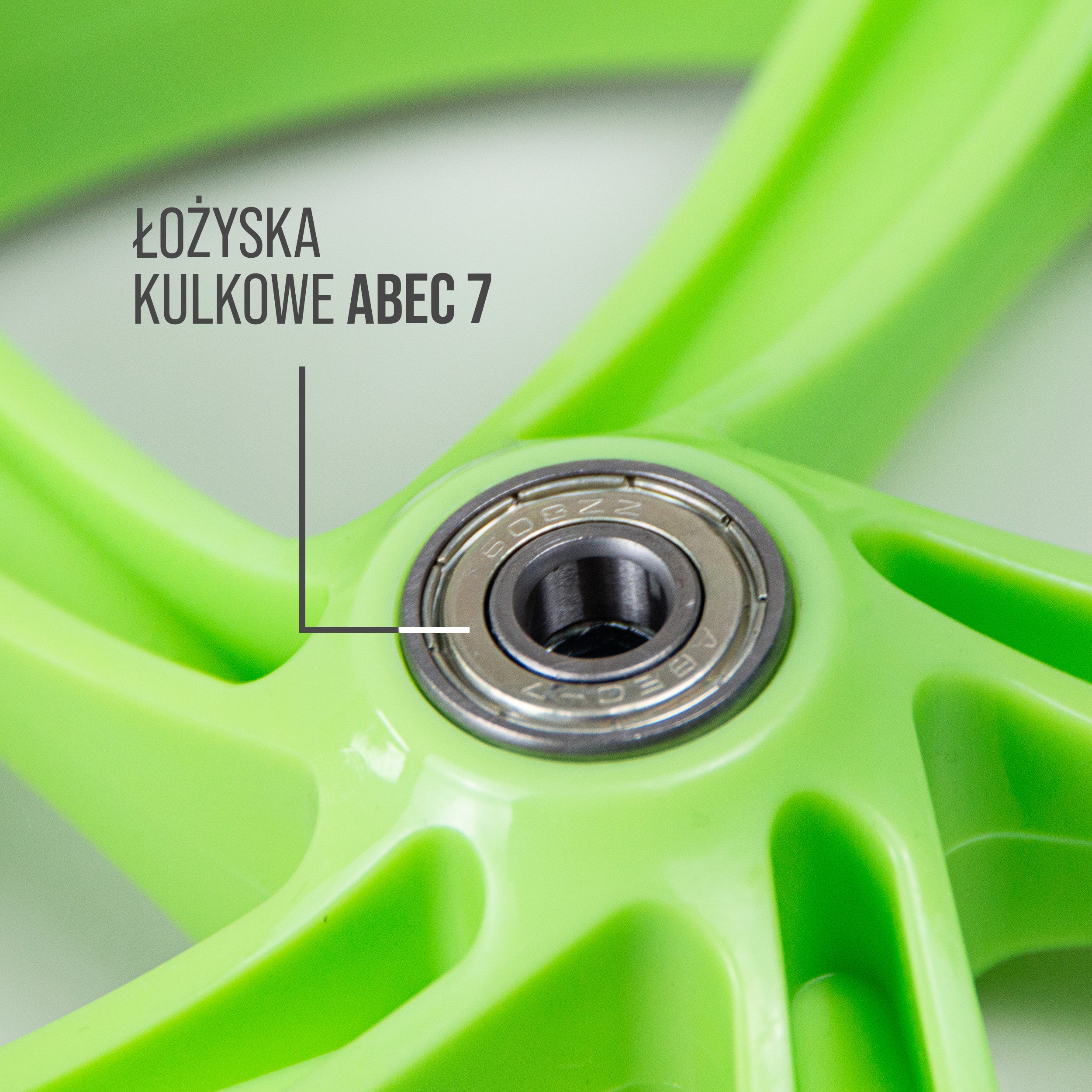 Apollo - 200 mm zestaw zapasowych kół do City Scooter - Phantom / Spectre - Zielony Czarny