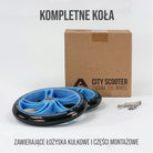 Apollo - 200 mm zestaw zapasowych kół do City Scooter - Phantom / Spectre - Niebieski Czarny