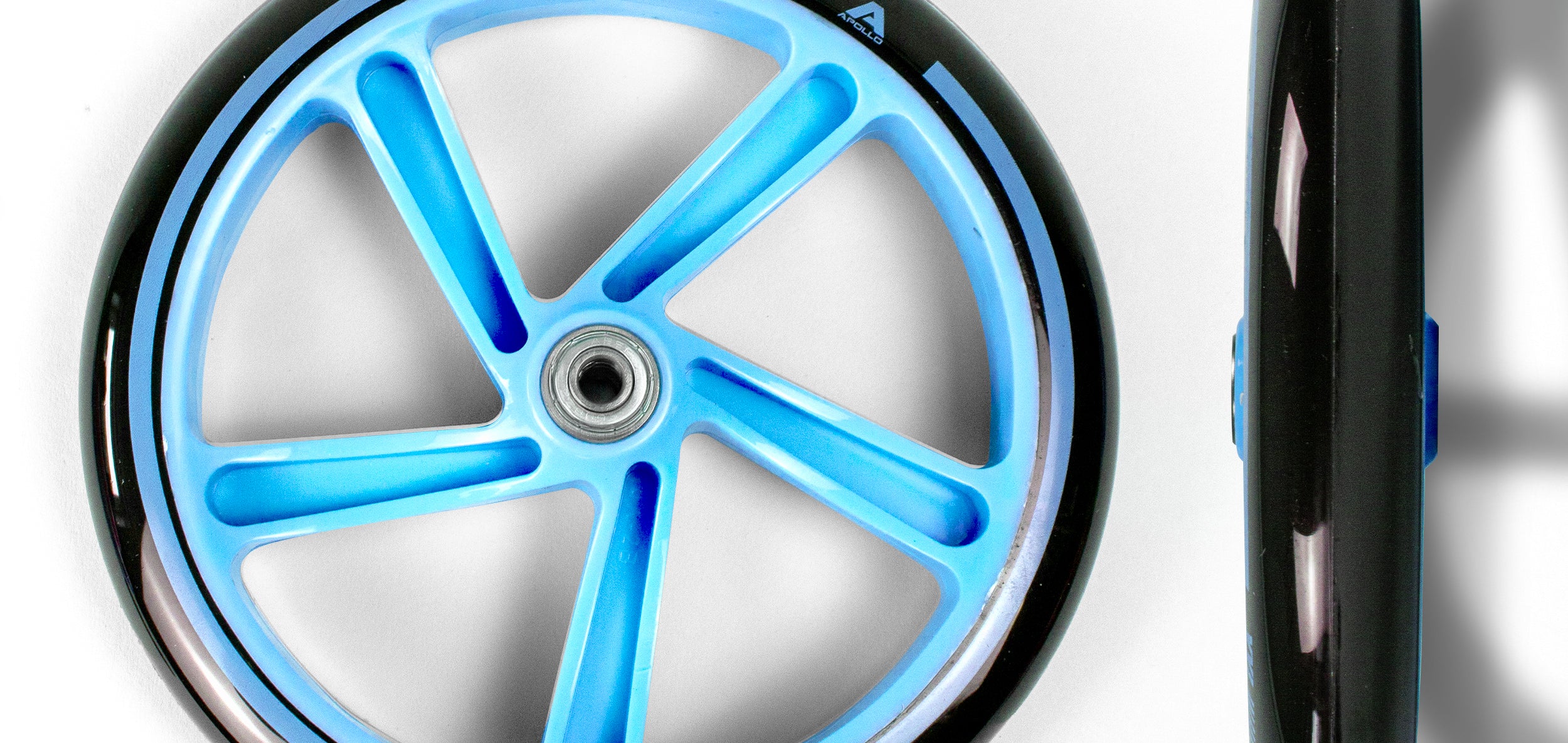 Apollo - 200 mm zestaw zapasowych kół do City Scooter - Phantom / Spectre - Niebieski Czarny