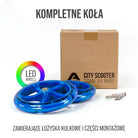 Apollo - 200 mm zestaw zapasowych kół do City Scooter - Phantom / Spectre - LED Niebieski Transparent