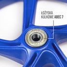 Apollo - 200 mm zestaw zapasowych kół do City Scooter - Phantom / Spectre - LED Niebieski Transparent