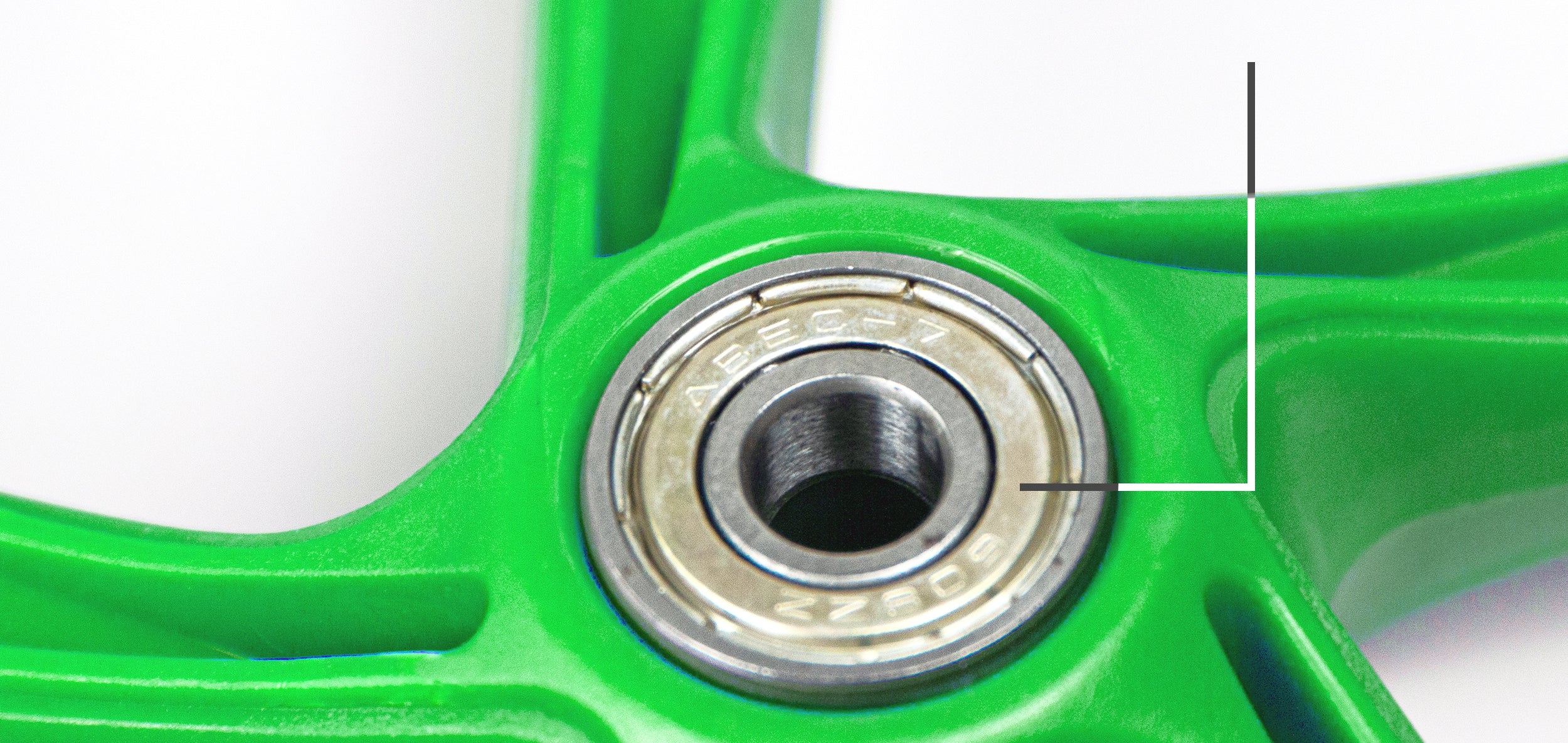 Apollo - 200 mm zestaw zapasowych kół do City Scooter - Phantom / Spectre - LED Zielony Transparent