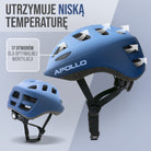 Apollo - Apollo kask rowerowy dla dzieci, kask dla dzieci i młodzieży, kask multi-sportowy - Blue Fade