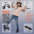 Apollo - Apollo kask rowerowy dla dzieci, kask dla dzieci i młodzieży, kask multi-sportowy - Papercraft
