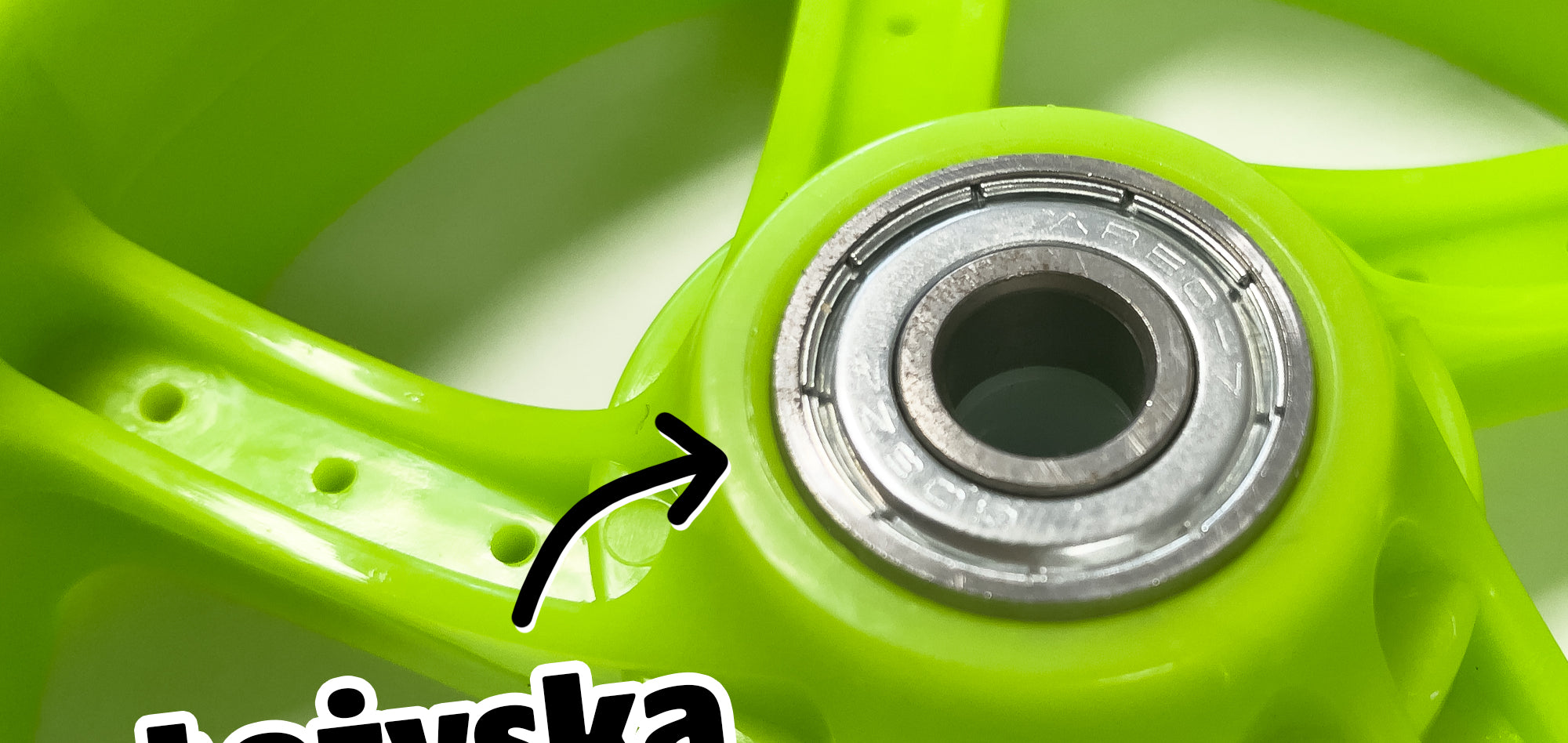 Apollo - Zestaw zapasowych kół do Skyracer - 145 mm - od Apollo - Zielony