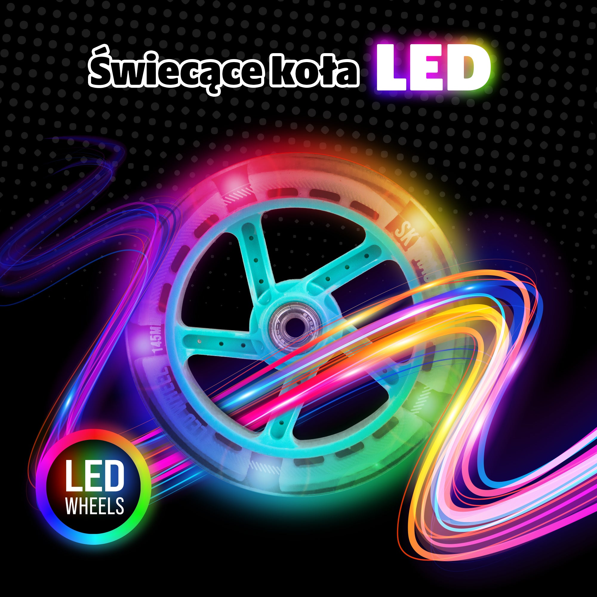 Apollo - Zestaw zapasowych kół do Skyracer - 145 mm - od Apollo - Jasnoniebieski