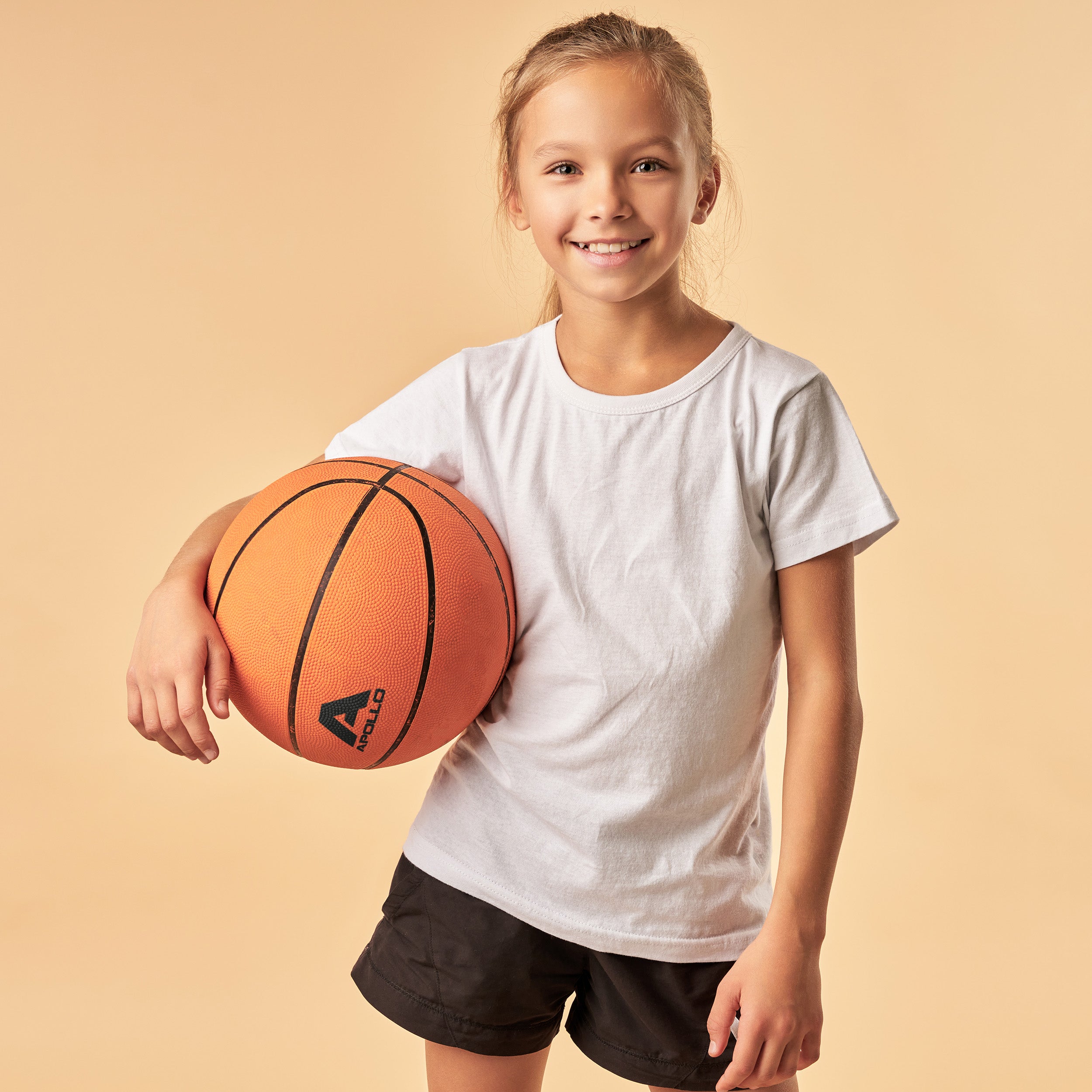 Apollo - Apollo piłka do koszykówki do użytku wewnątrz i na zewnątrz, rozmiar 7 - pomarańczowa - Pomarańczowy