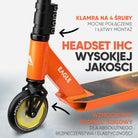 Apollo - Hulajnoga stunt „Eagle” – anodowany profesjonalny stunt roller z łożyskami ABEC 9 - Czarny Pomarańczowy
