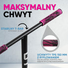 Apollo - Hulajnoga stunt „Eagle” – anodowany profesjonalny stunt roller z łożyskami ABEC 9 - Różowy