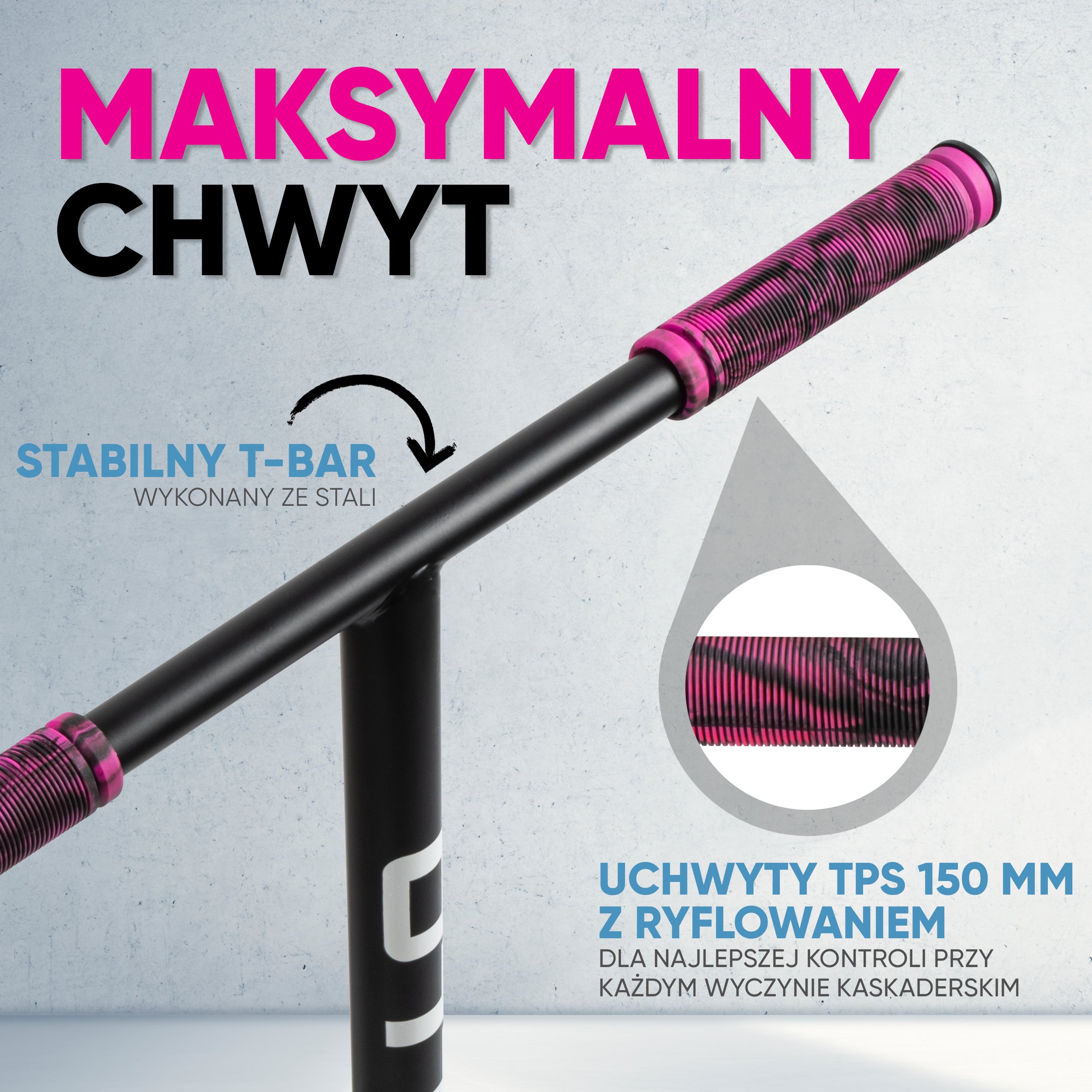 Apollo - Hulajnoga stunt „Eagle” – anodowany profesjonalny stunt roller z łożyskami ABEC 9 - Różowy