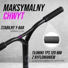 Apollo - Hulajnoga stunt „Hawk” – freestyle kickscooter dla dzieci i dorosłych - Czarny