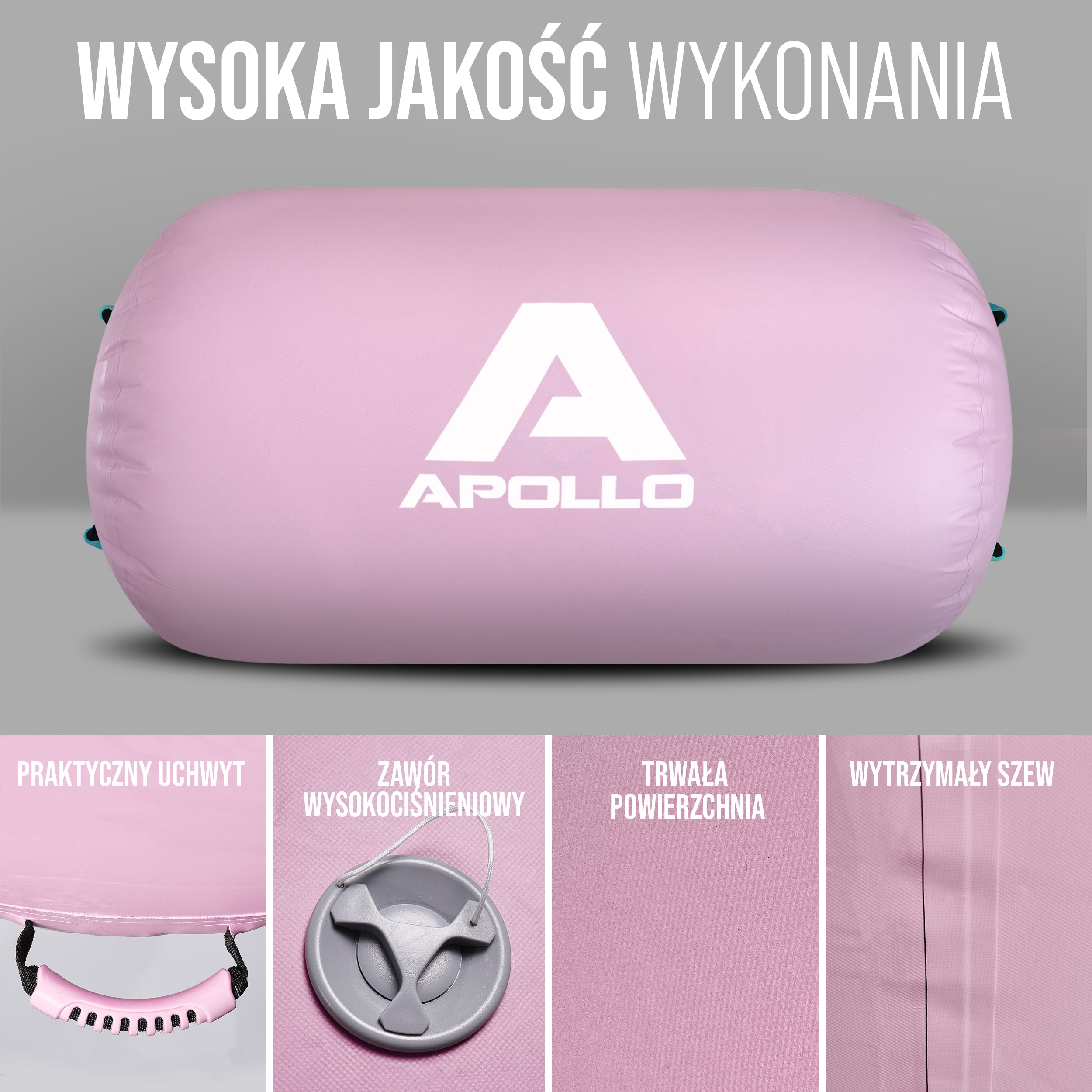 Apollo - Air Roll Pro - Roller powietrzny - Różowy