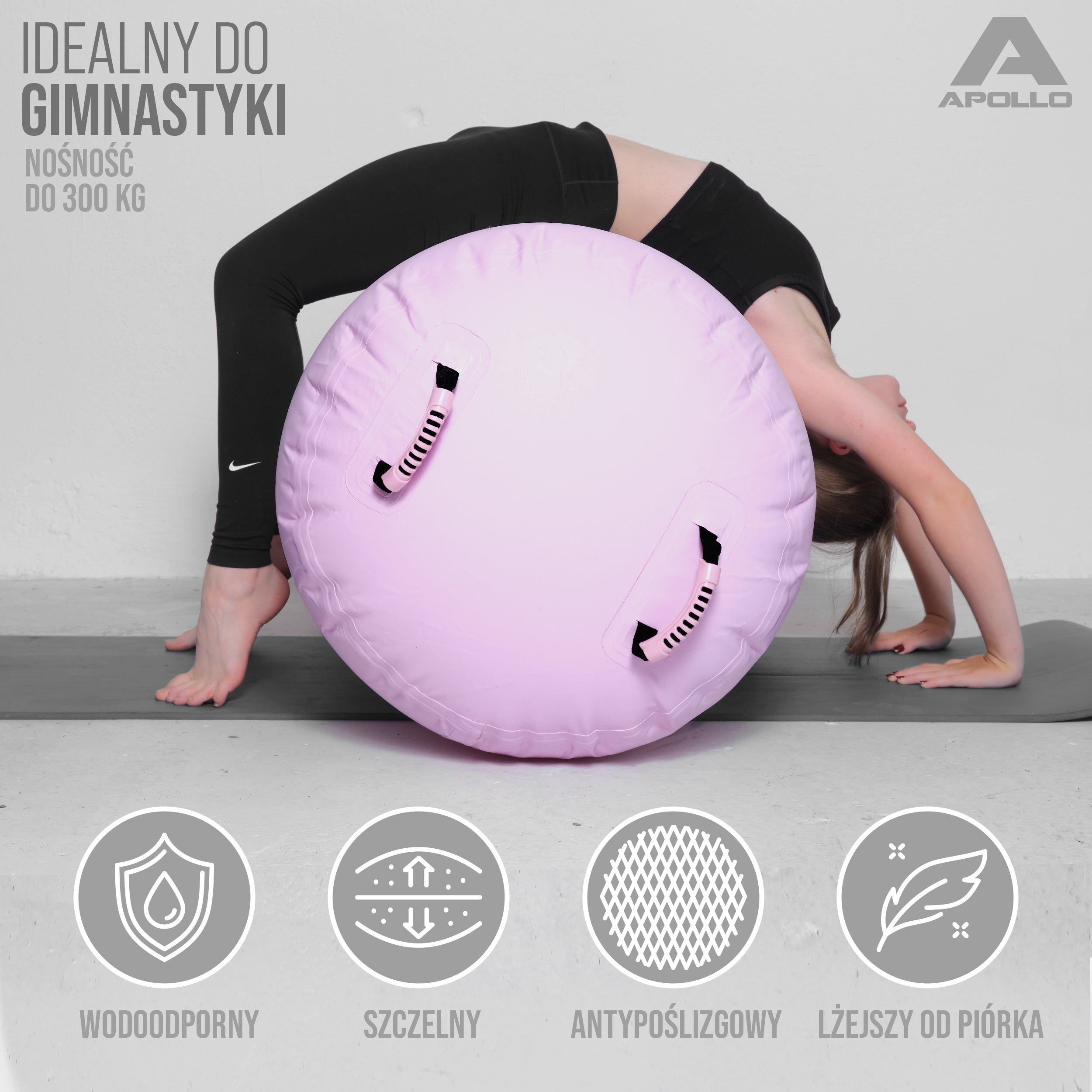 Apollo - Air Roll Pro - Roller powietrzny - Różowy