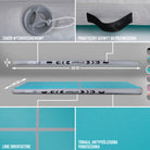 Apollo Funsport PL - Air Mat Pro - Mata powietrzna - Jasnoniebieski - Full Color 300x100x10