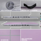 Apollo Funsport PL - Air Mat Pro - Mata powietrzna - Różowy - Full Color 300x100x10