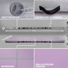 Apollo Funsport PL - Air Mat Pro - Mata powietrzna - Różowy - Full Color 400x100x10