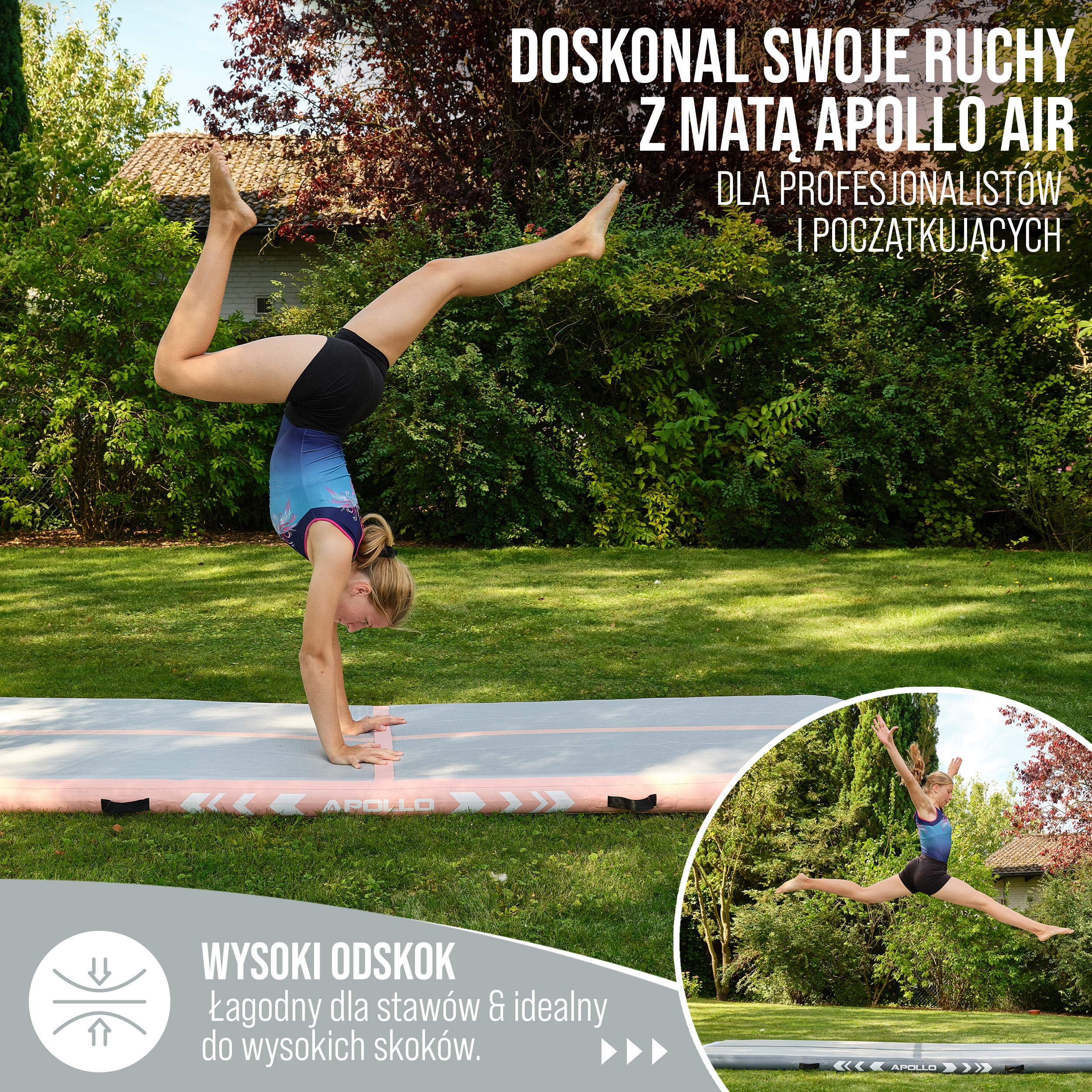 Apollo Funsport PL - Air Mat Pro - Mata powietrzna - Peach 300x100x10