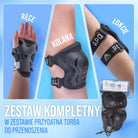 Apollo Funsport PL - Apollo zestaw ochraniaczy dla dzieci, ochraniacze na kolana i łokcie - Czarny