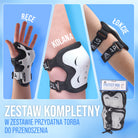 Apollo Funsport PL - Apollo zestaw ochraniaczy dla dzieci, ochraniacze na kolana i łokcie - Czarny Biały