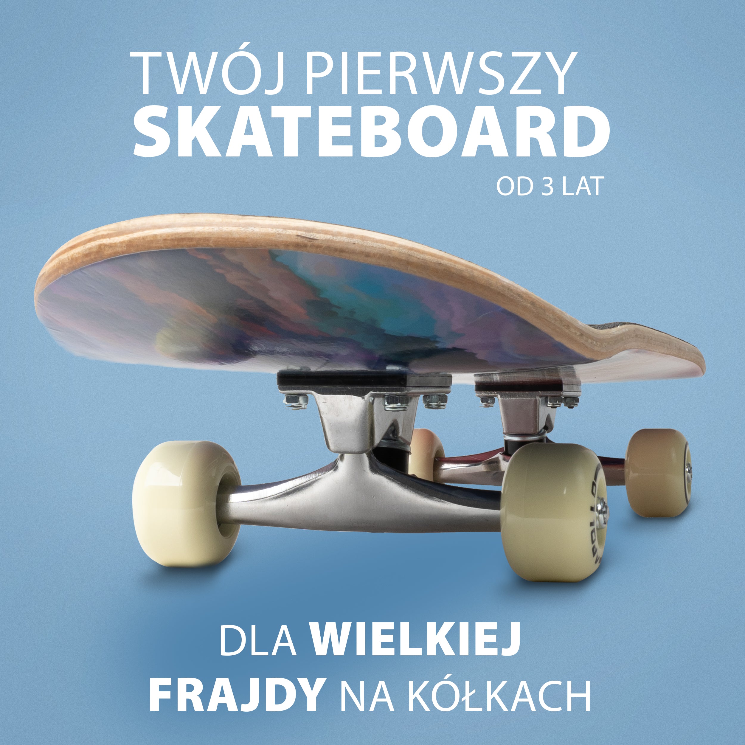 Apollo Funsport PL - Dziecięca deskorolka - "Color Nebula" - 71 cm -