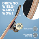 Apollo Funsport PL - Dziecięca deskorolka - "Color Nebula" - 71 cm -