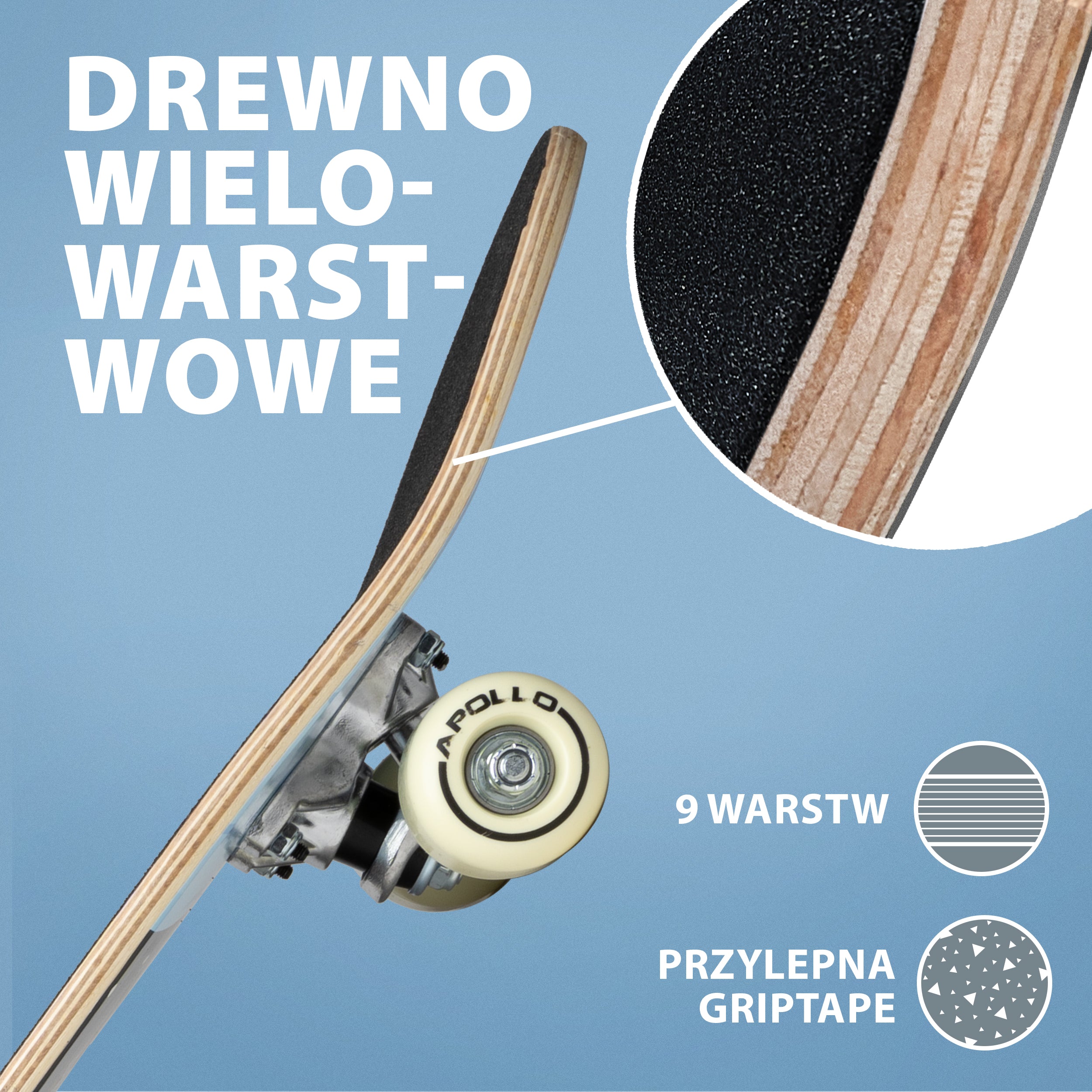 Apollo Funsport PL - Dziecięca deskorolka - "Spacewalk" - 61 cm -