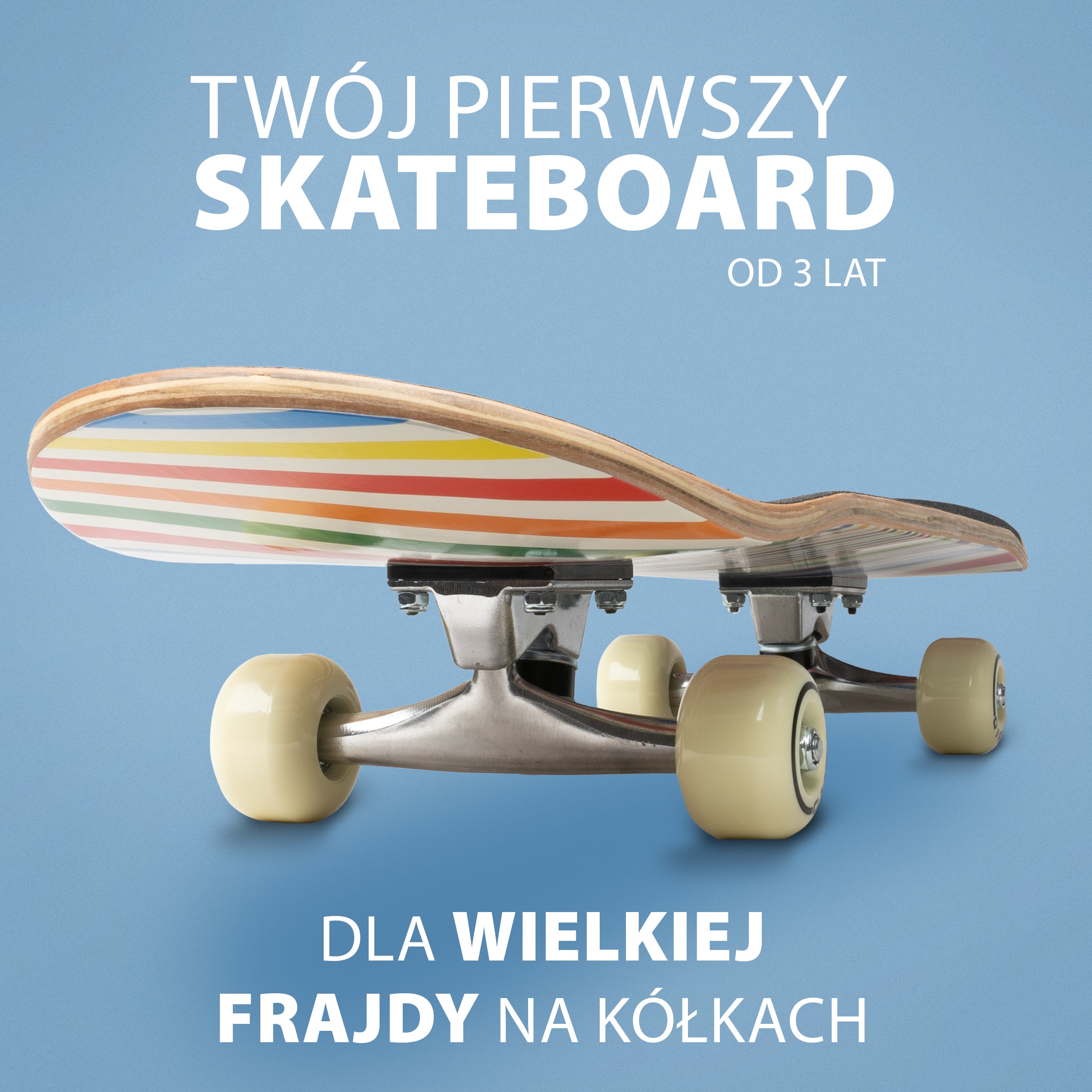 Apollo Funsport PL - Dziecięca deskorolka - "Retro Colors" - 71 cm -