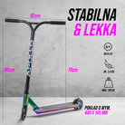 Apollo - Hulajnoga stunt „Hawk” – freestyle kickscooter dla dzieci i dorosłych - Full-Rainbow