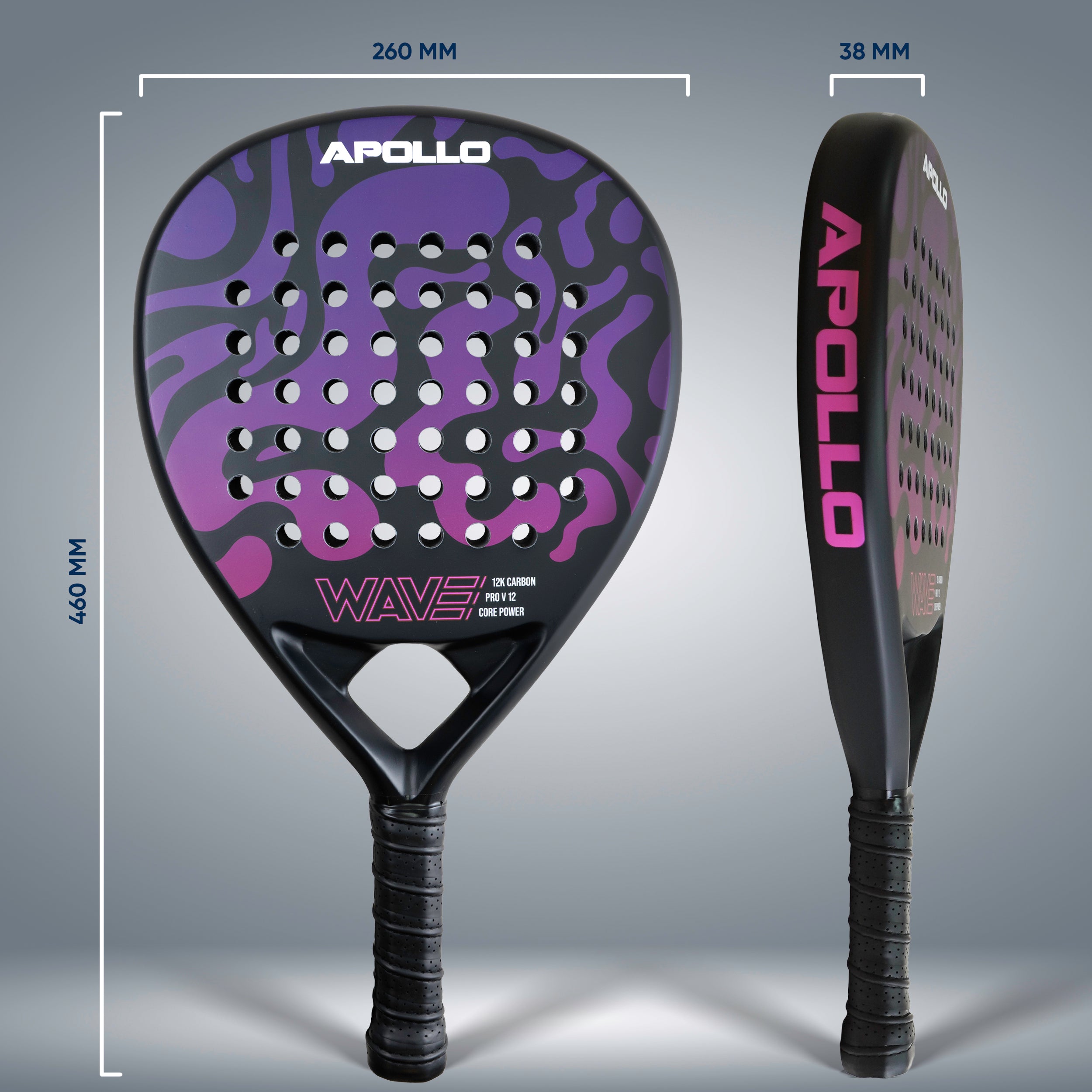 Apollo Funsport PL - Rakieta do padla Apollo 12K Wave - Purple Pink
