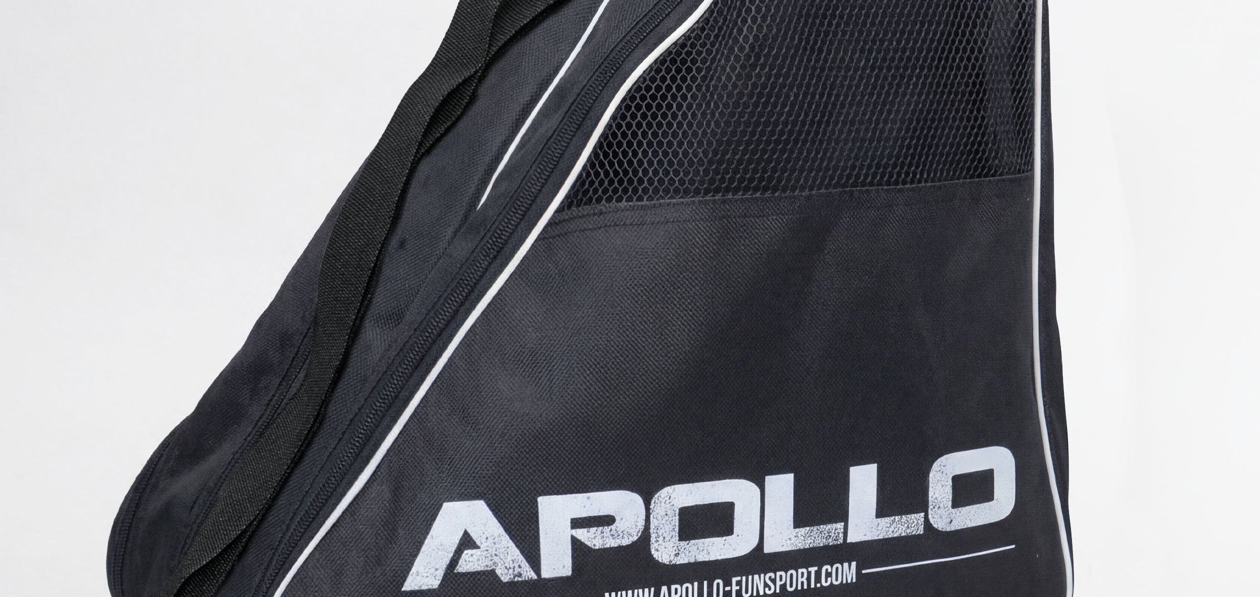 Apollo Funsport PL - Praktyczna torba na łyżwy i rolki, elegancka torba transportowa na skates & rolki wraz z akcesoriami - Czarny