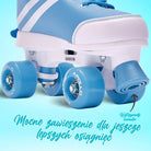 Apollo - Wrotki z miękkimi butami, regulowane rozmiarowo, dla dzieci - "Blueberry" - L (39-42)