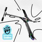 Apollo - Hulajnoga miejska z amortyzacją „Skyracer” składana, z regulowaną wysokością kierownicy koła 145mm - Czarny