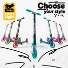 Apollo - Hulajnoga miejska z amortyzacją „Skyracer” składana, z regulowaną wysokością kierownicy koła 145mm - Czarny