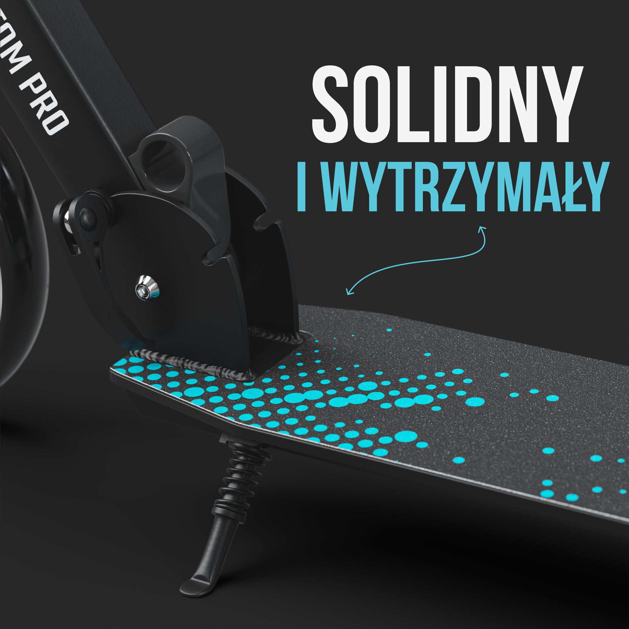 Apollo - Składana hulajnoga miejska dla dzieci „Phantom” z regulowaną wysokością kierownicy - Niebieski