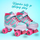 Apollo - Wrotki z miękkimi butami, regulowane rozmiarowo, dla dzieci - "Candy" - L (39-42)