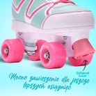 Apollo - Wrotki z miękkimi butami, regulowane rozmiarowo, dla dzieci - "Candy" - L (39-42)