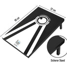 Ocean 5 - Cornhole Pro - duża gra w rzucanie woreczków, gra na świeżym powietrzu, gra w rzucanie - Czarny