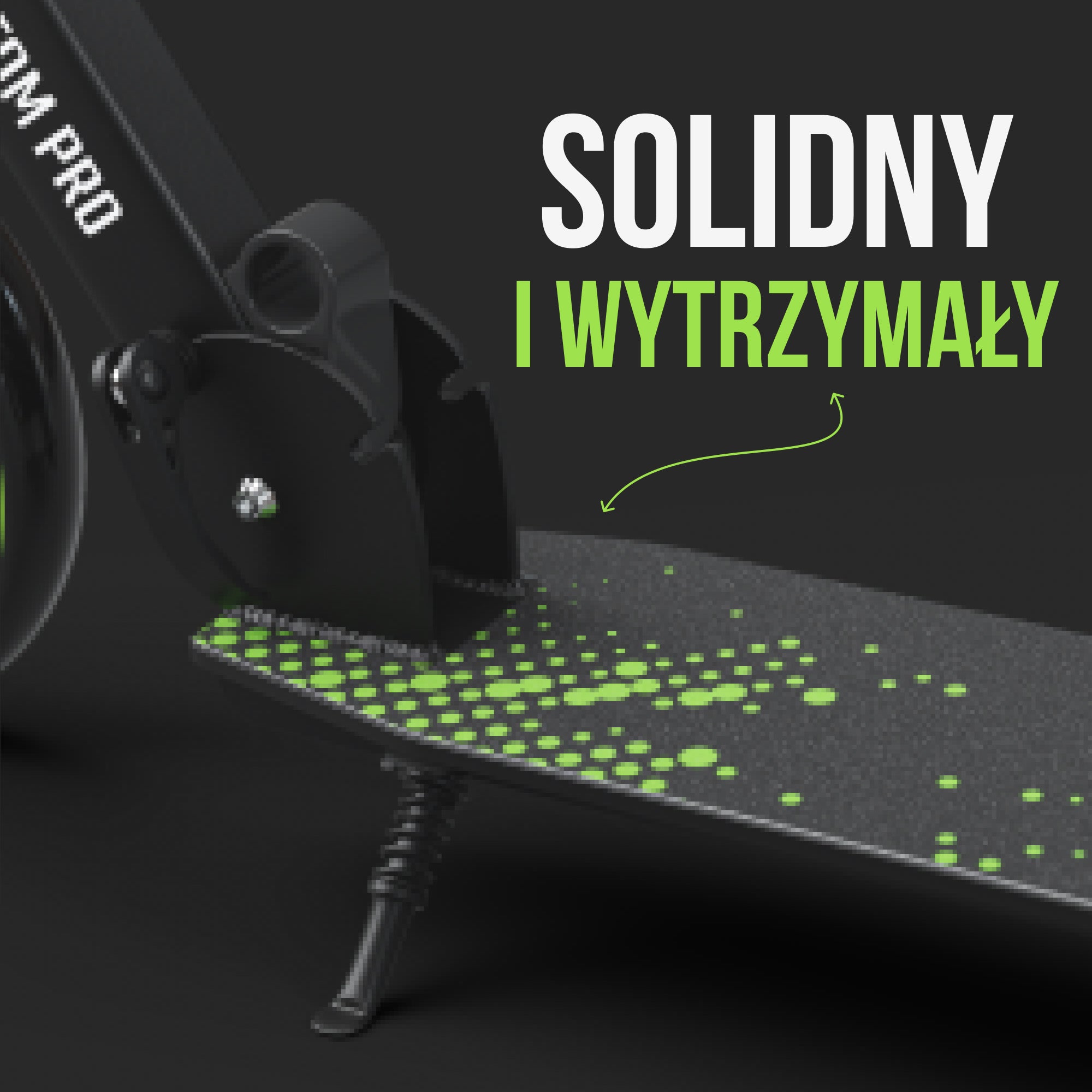 Apollo - Składana hulajnoga miejska dla dzieci „Phantom” z regulowaną wysokością kierownicy - Zielony