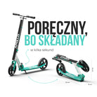 Apollo - Składana hulajnoga miejska dla dzieci „Phantom” z regulowaną wysokością kierownicy - Miętowy